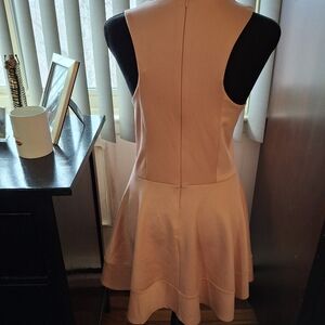 Pink Fit and Flare Halter Dress for Cocktail